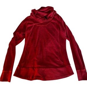 Kuhl red cowl neck sweatshirt